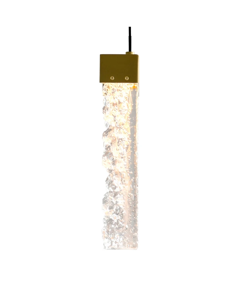 Cwi Lighting 12" Metal Lava Integrated Led Mini Pendant