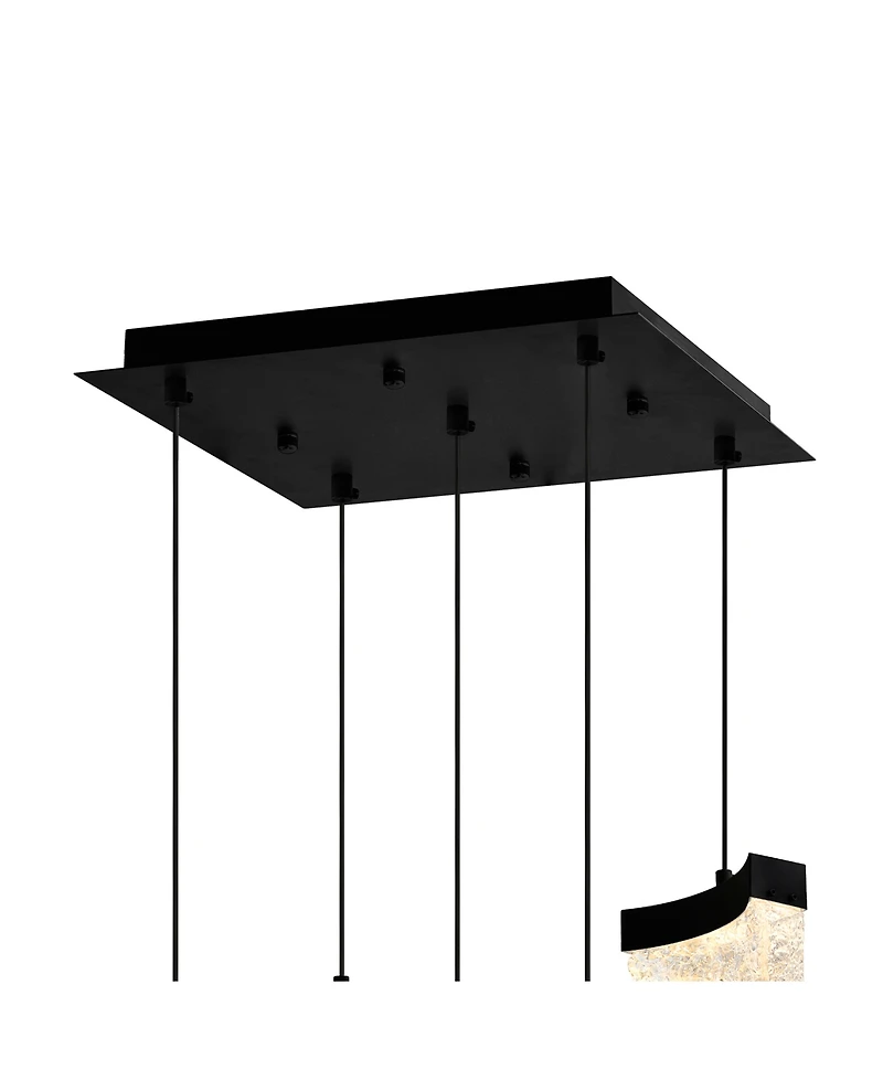 Cwi Lighting 12" Metal Lava Integrated Led Mini Pendant