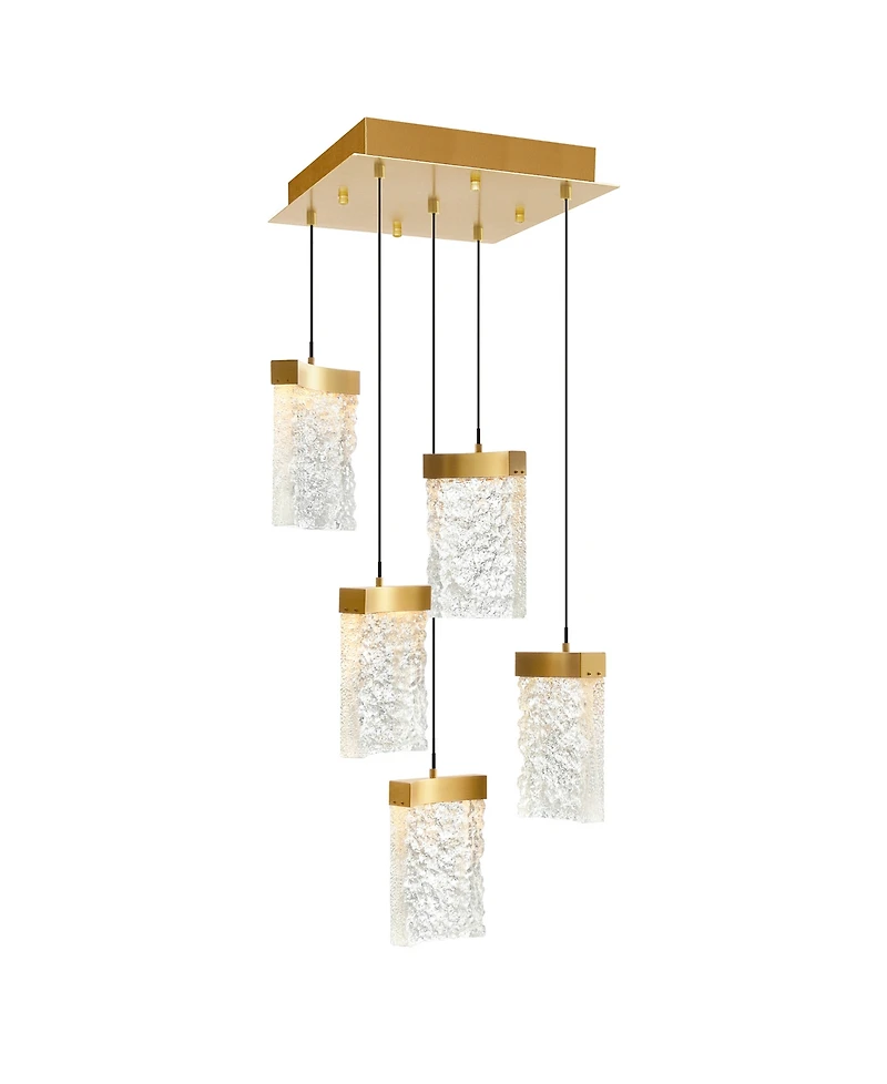 Cwi Lighting 12" Metal Lava Integrated Led Mini Pendant