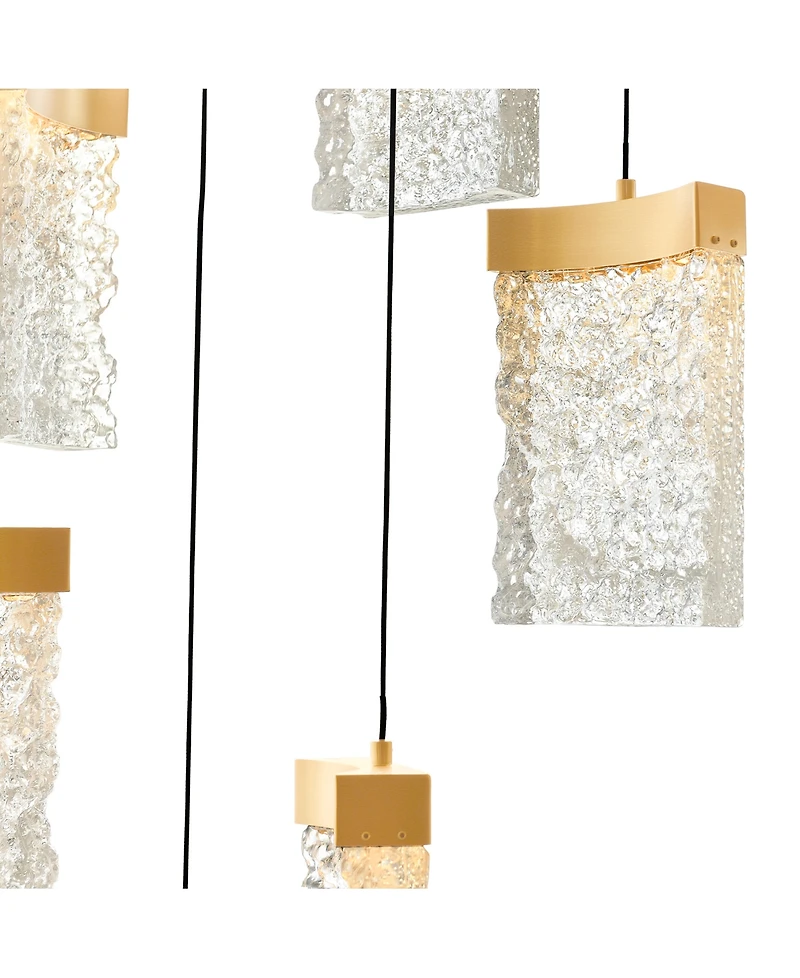 Cwi Lighting 12" Metal Lava Integrated Led Mini Pendant