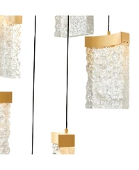 Cwi Lighting 12" Metal Lava Integrated Led Mini Pendant