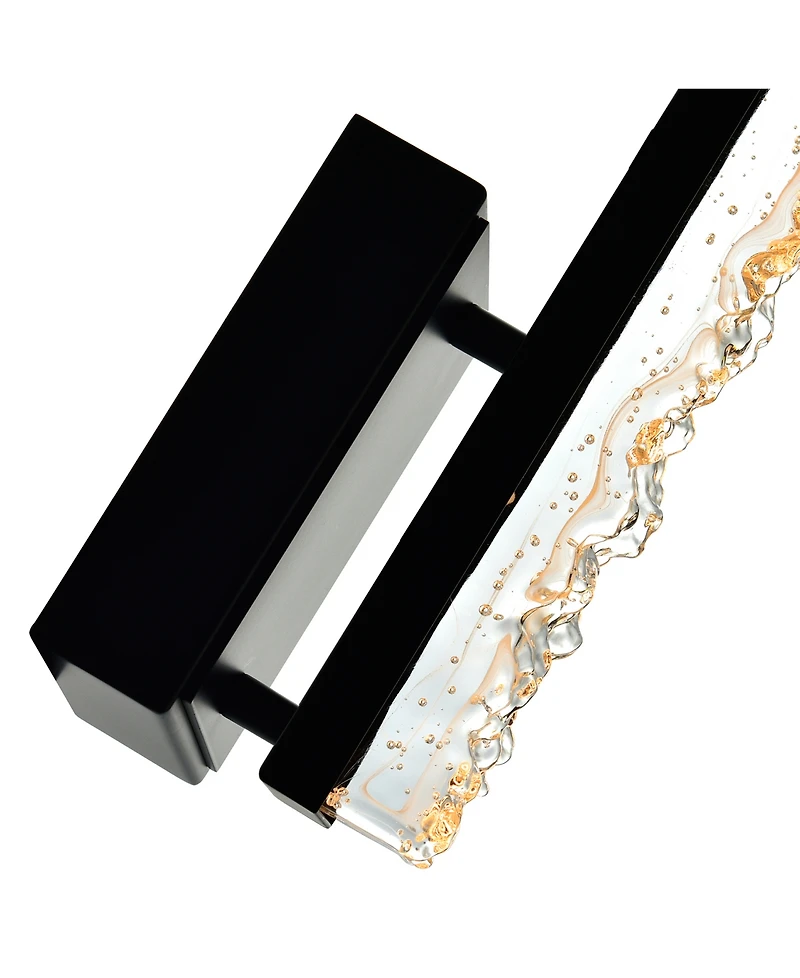Cwi Lighting 16" Metal Stagger Integrated Led Wall Light