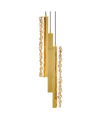Cwi Lighting 24" Metal Stagger Integrated Led Mini Pendant