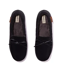 Dearfoams Men's Pierce Microsuede Moccasin House Shoe Slipper