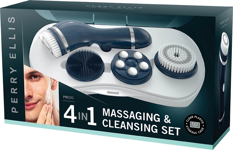 Men S 4-in-1 Massage & Facial Cleaning Device