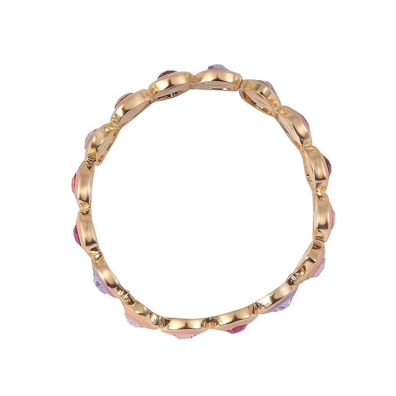 Laundry by Shelli Segal Mutli Colored Enamel and Stone Stretch Bracelet