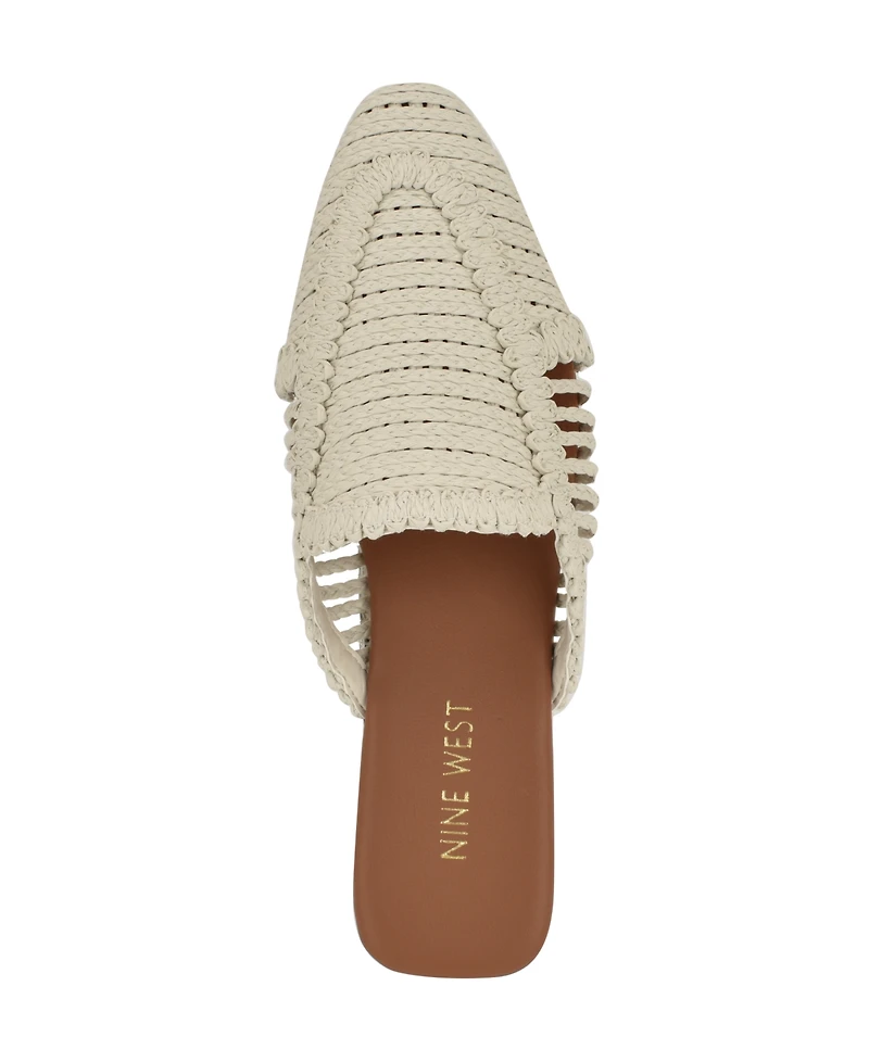 Nine West Women's Campton Woven Slip-On Mules