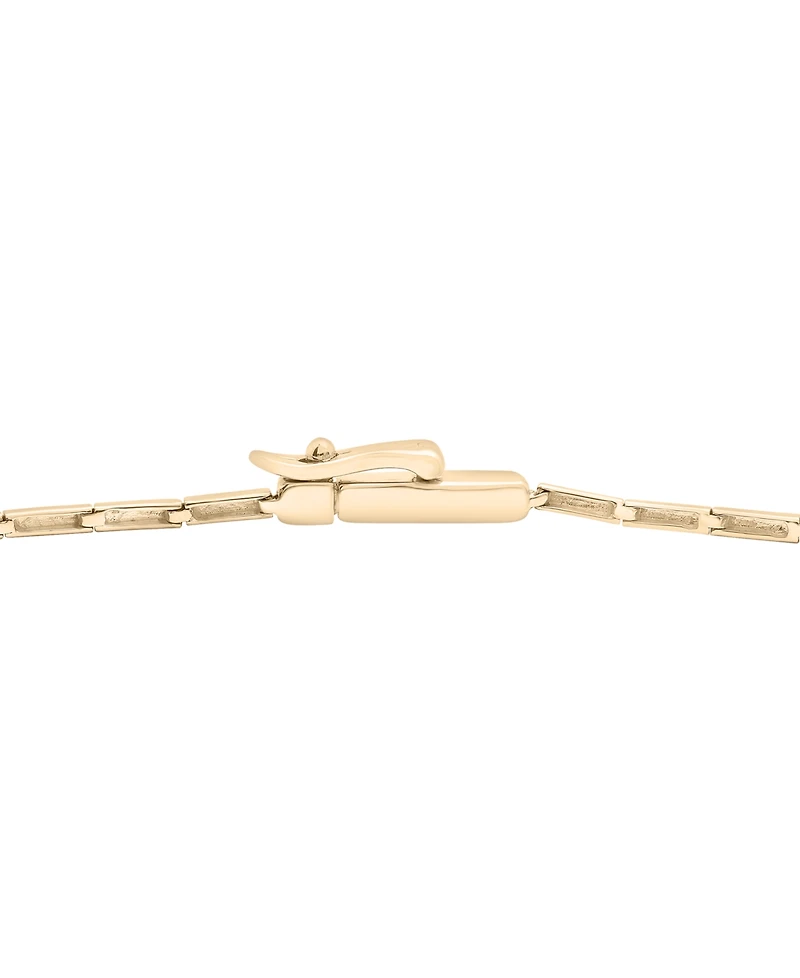 Emerald Bezel Circle Link Chain Bracelet (3/4 ct. t.w.) in 14k Gold