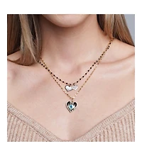 The Lovery Mother of Pearl Heart Charm 14K Gold 14 millimeters