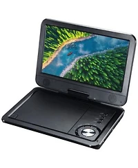 Impecca Portable Dvd Player With Swivel Screen Usb Sd Slots Black