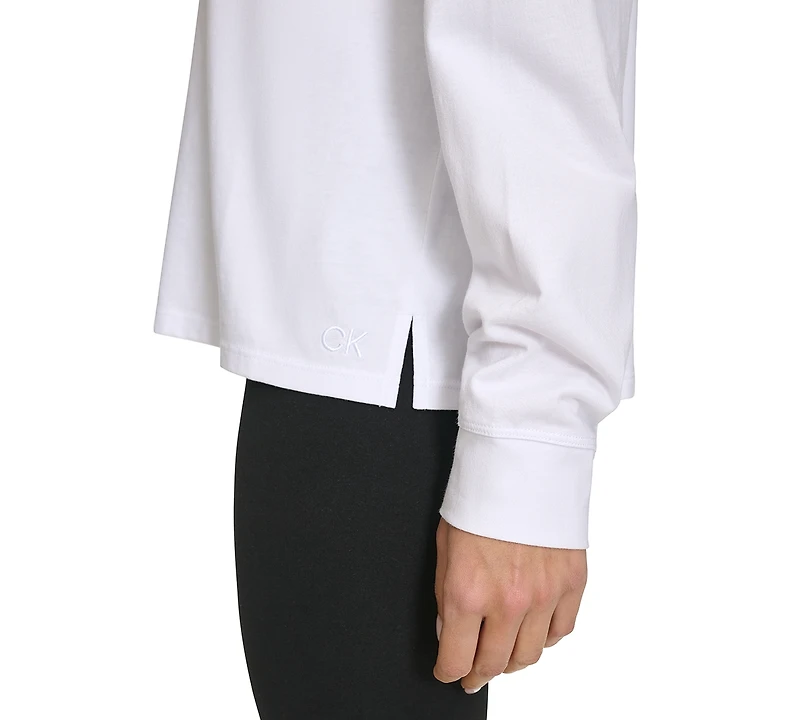 Calvin Klein Performance Women's Long-Sleeve Crewneck T-Shirt