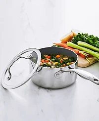 GreenPan Valencia Pro Stainless Steel 1.66-Qt. Saucepan with Lid