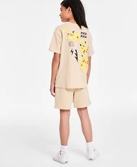 Pokemon Little & Big Boys Pika Pika Graphic Short-Sleeve T-Shirt