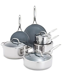 GreenPan Valencia Pro Stainless Steel 10-Pc. Cookware Set