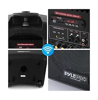 Pyle Bluetooth Portable Pa Speaker System - Compact Loudspeaker with Rechargeable Battery, MP3/Usb/Sd/Fm Radio & Wired Microphone