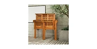 Slickblue FarmHome Folding 2 Seater Garden Eucalyptus Bench