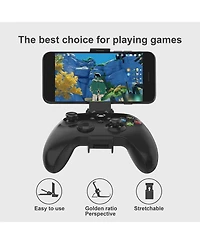 Nbcp Xbox Series X Controller Phone Mount,foldable Phone holder for Xbox Series S|X/Xbox one Wireless Controllers cellphone clip ajustable(Clip Only)