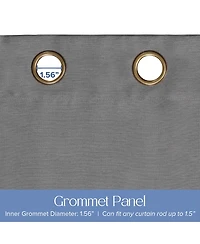 Texture Room Darkening Grommet Curtains Pair