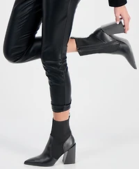 Wild Pair Trinityy Pointed-Toe Pull-On Knit Dress Booties, Created for Macy's