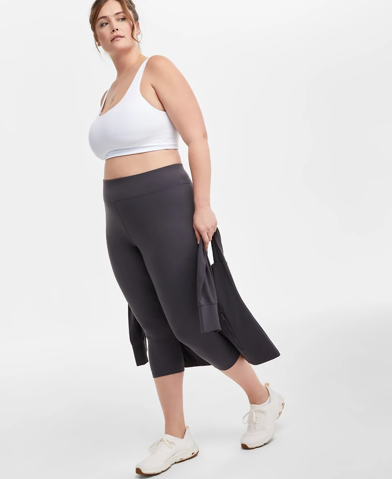 Id Ideology Plus Soft Cropped Leggings, Exclusively at Macy's