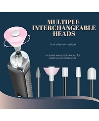 Perry Ellis Rechargeable Salon Style Manicure Set With Led Light
