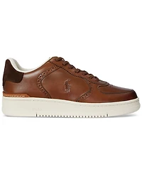 Polo Ralph Lauren Men's Masters Court Burnished Leather Sneaker