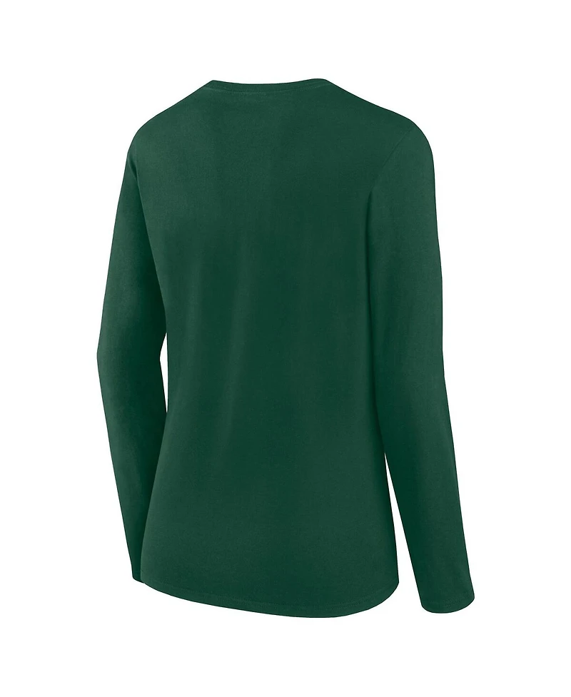 Logo Athletic Women's Green Bay Packers Grip Long Sleeve T-Shirt