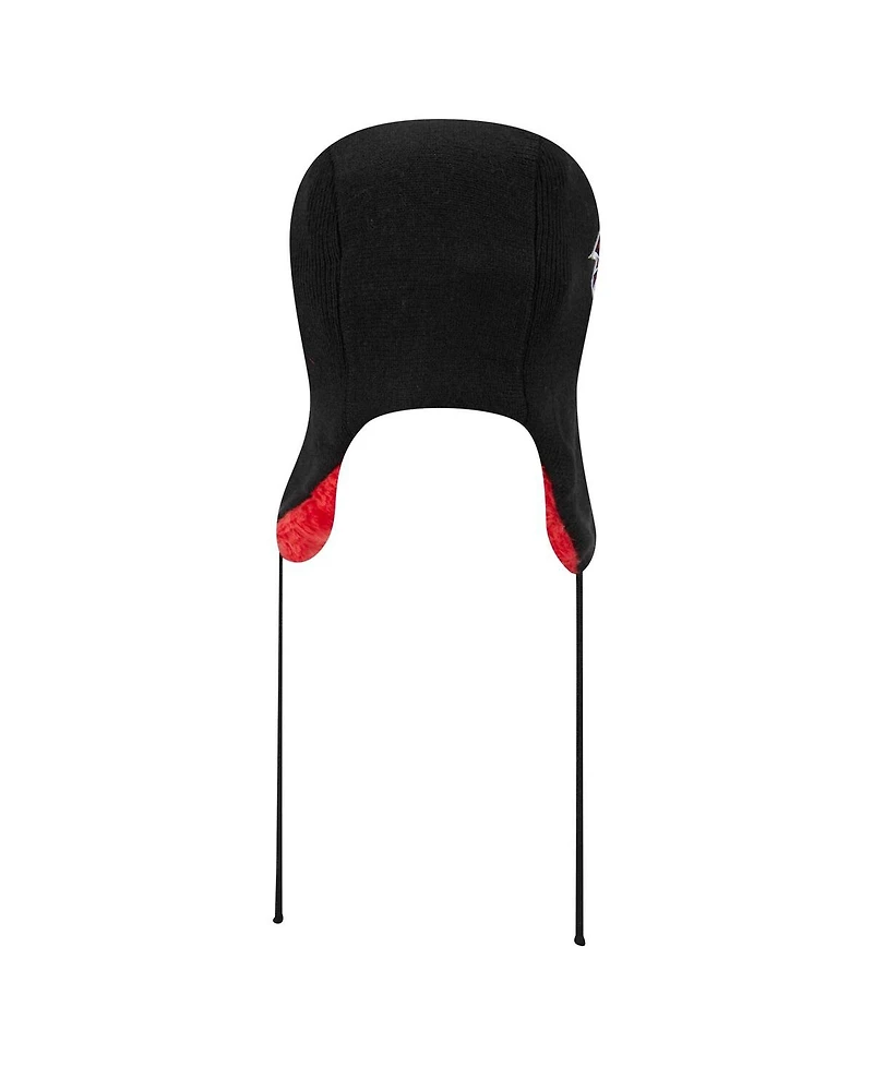 New Era Men's Black Atlanta Falcons Helmet Head Trapper Knit Hat