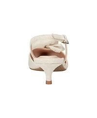 Bandolino Women's Miller Rosette Halter Kitten Heel Pumps