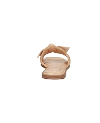 Bandolino Women's Vallen Knotted Bow Flat Slide Sandals