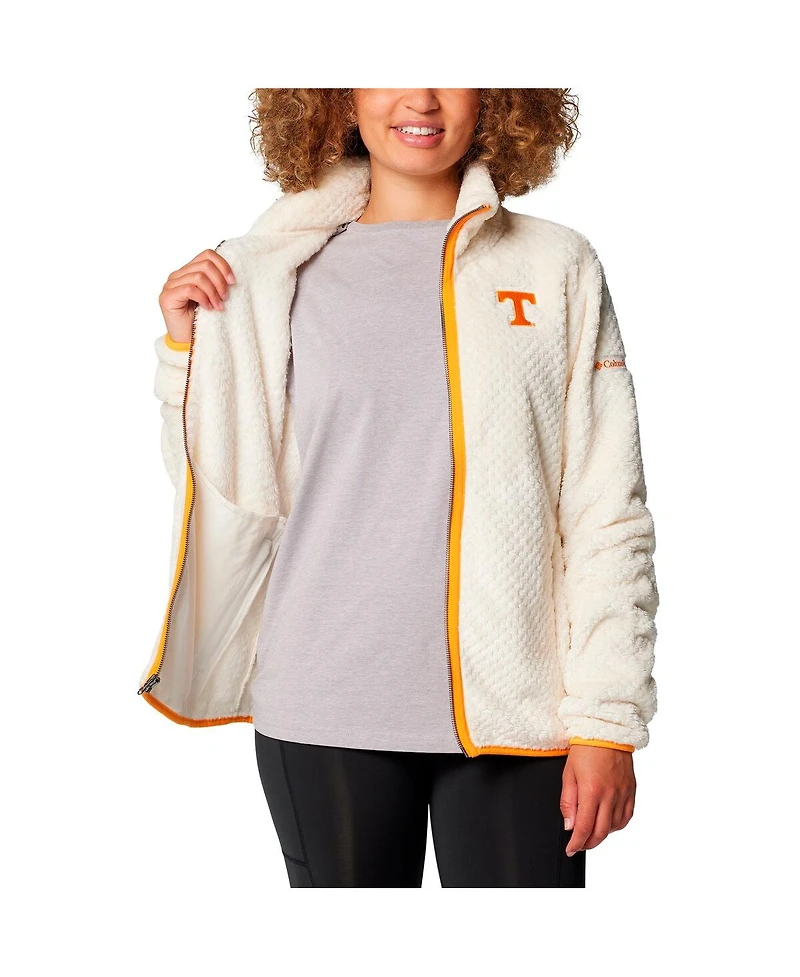 Columbia Women's Cream Tennessee Volunteers Fireside Ii Sherpa Full-Zip Jacket