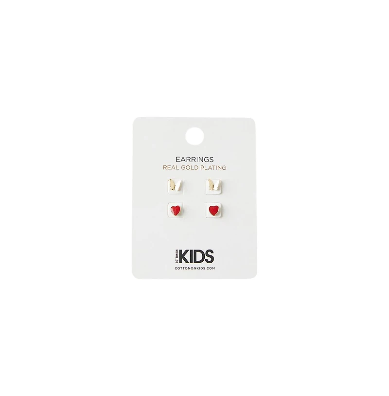 Cotton On Girls Little/Big Earring Set