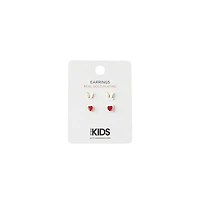 Cotton On Girls Little/Big Earring Set