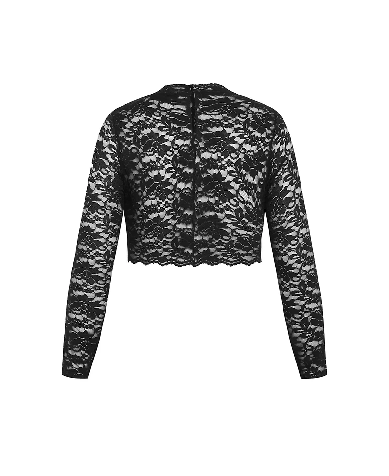 City Chic Plus Lace Frankie Top