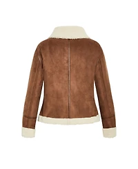 City Chic Plus Sherpa Hunter Jacket