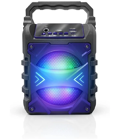 Toptech Jet-4 Bluetooth Speaker, 4-Inch Woofer, Disco Lights