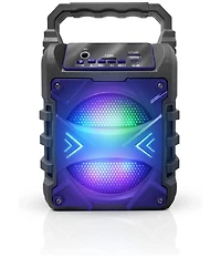 Toptech Jet-4 Bluetooth Speaker, 4-Inch Woofer, Disco Lights