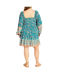 City Chic Plus Aurora Mini Dress
