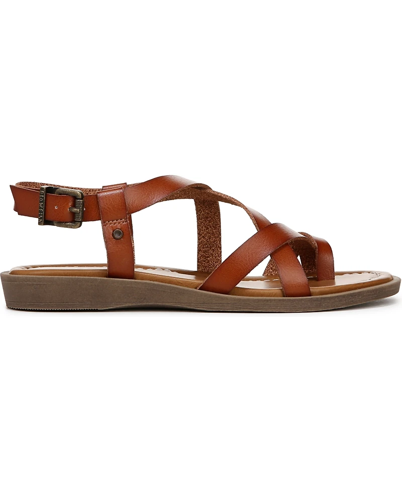 Blowfish Malibu Women's Devon 3 Toe Loop Strappy Flat Sandals