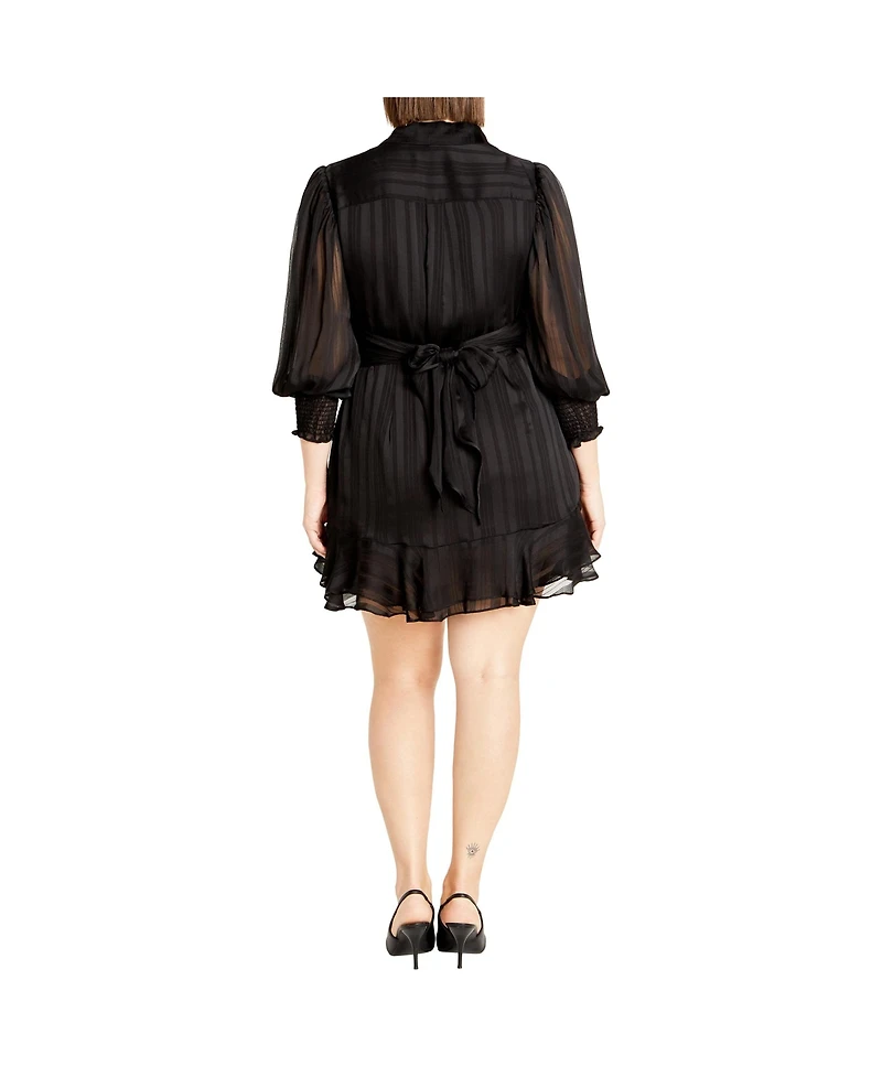 City Chic Plus Stripe Lover Dress