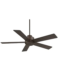 Casa Vieja 52" Grand Palm Indoor Outdoor Ceiling Fan 5 Blade Led Light Remote Control Oil Rubbed Bronze Finish Bedroom Damp Rated