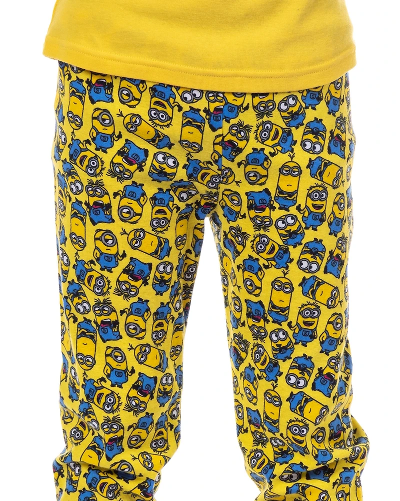 Despicable Me Big Boys Minions Crew Bob Stuart Phil Kevin Sleep Pajama Set