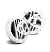 Pyle 8" Waterproof Marine Component Speakers - 180 Watt, White