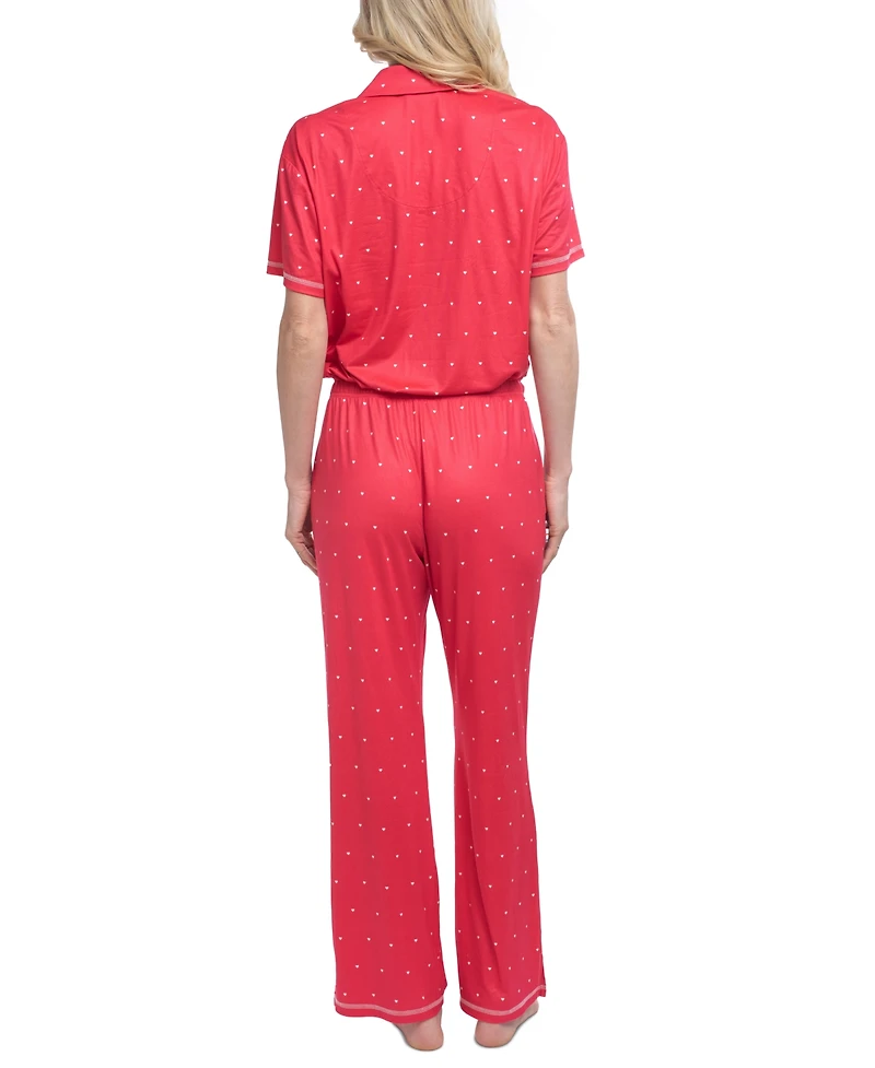 Ocean Pacific Women's Mild At Heart Printed Pajama Set