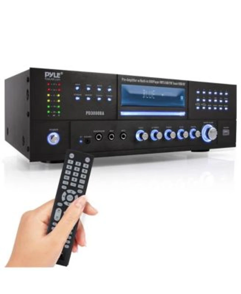 Pyle Bluetooth Home Theater Amplifier Receiver Audio Video Receiver System With Cd Dvd Player Am Fm Radio Mp3 Usb Reader 3000w Max