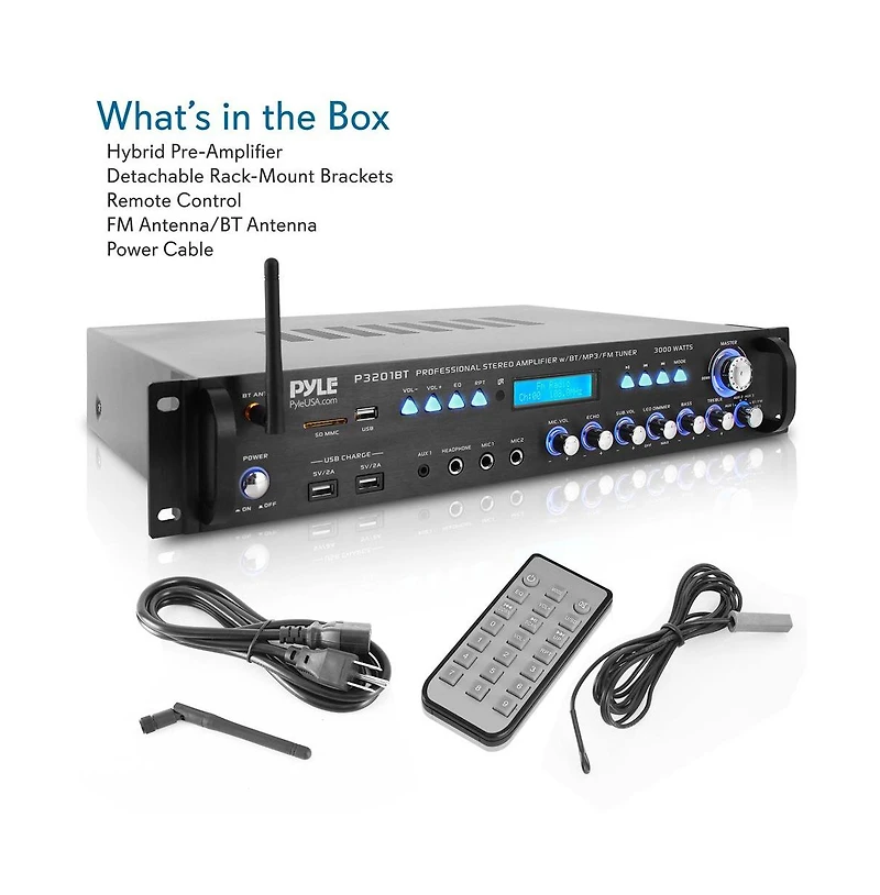 Pyle Bluetooth Hybrid Amplifier Receiver