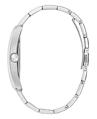 Guess Men's Analog Silver Tone Stainless Steel Watch, 34mm