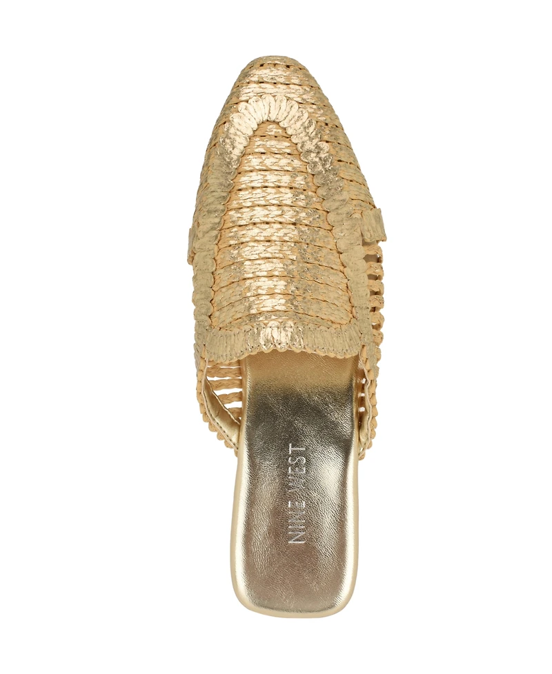Nine West Women's Campton Woven Slip-On Mules