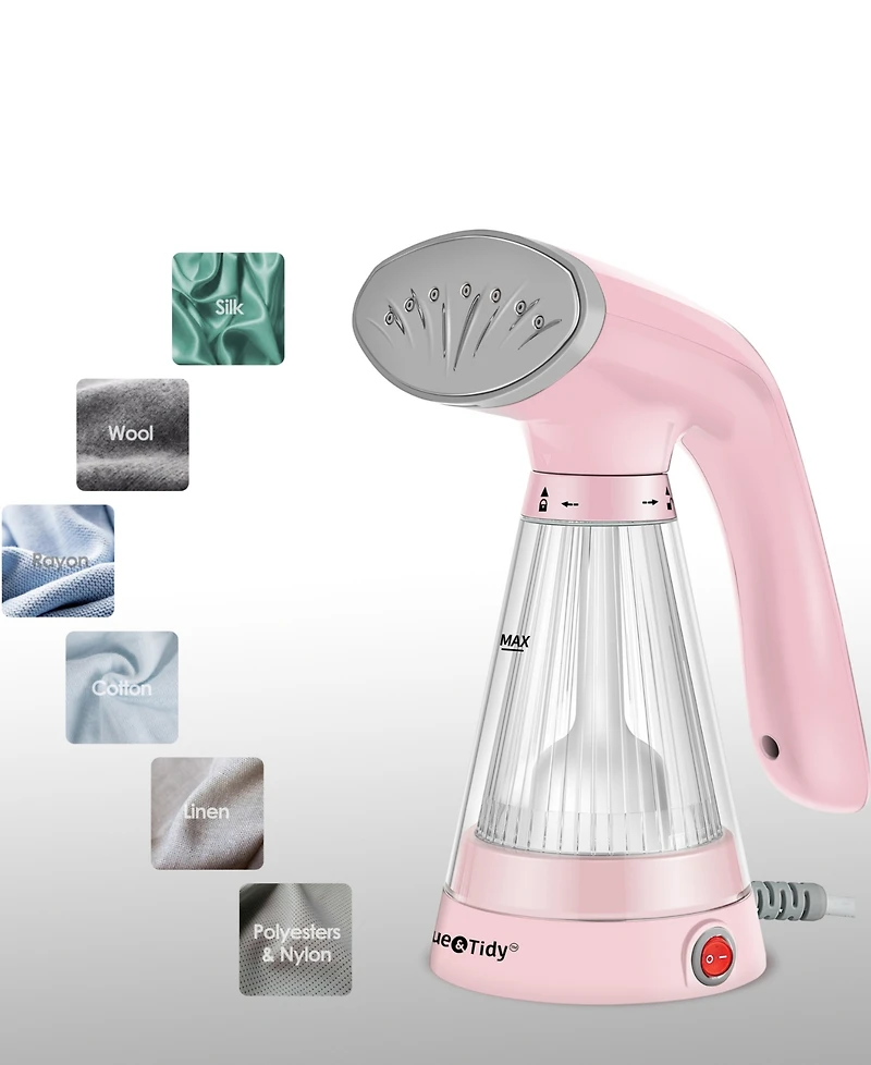 True & Tidy Ts-20 Tidy Steam Handheld Garment Steamer with Clear View Tank and Stainless Steel Plate