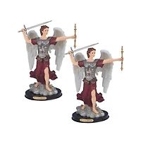 Fc Design "2-pc Set" 12"H Archangel Michael Statue Saint Michael The Strongest Angel Holy Figurine Statue Ornament Home Room Office Decor and Perfect